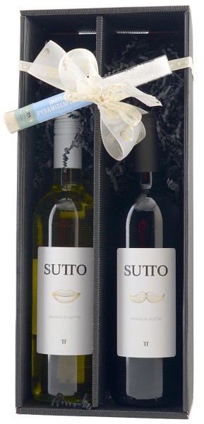 Weinpaket Sutto Bianco, Rosso und Salzröhrchen