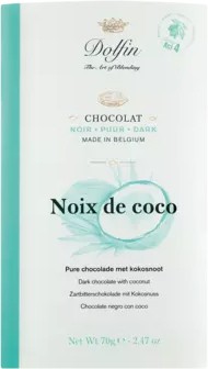 Dolfin | Noix de coco - Zartbitterschokolade mit Kokosnuss