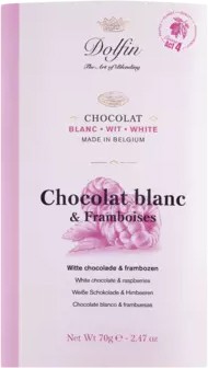 Dolfin | Chocolat blanc & framboises - Weiße Schokolade mit Himbeere