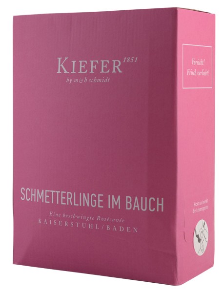 Kiefer| Schmetterlinge im Bauch Roséwein Bag in Box 2022