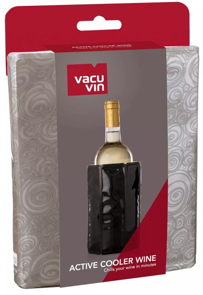 VacuVin| Kühlmanschette für Weinflaschen Platinum